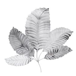 Stainless Steel Leaf Wall Decor.
