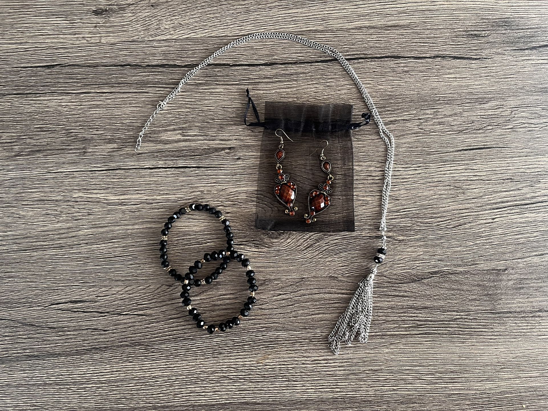 Jewelry Bundle (BRAND NEW) (Necklace + Earrings + Bracelet)