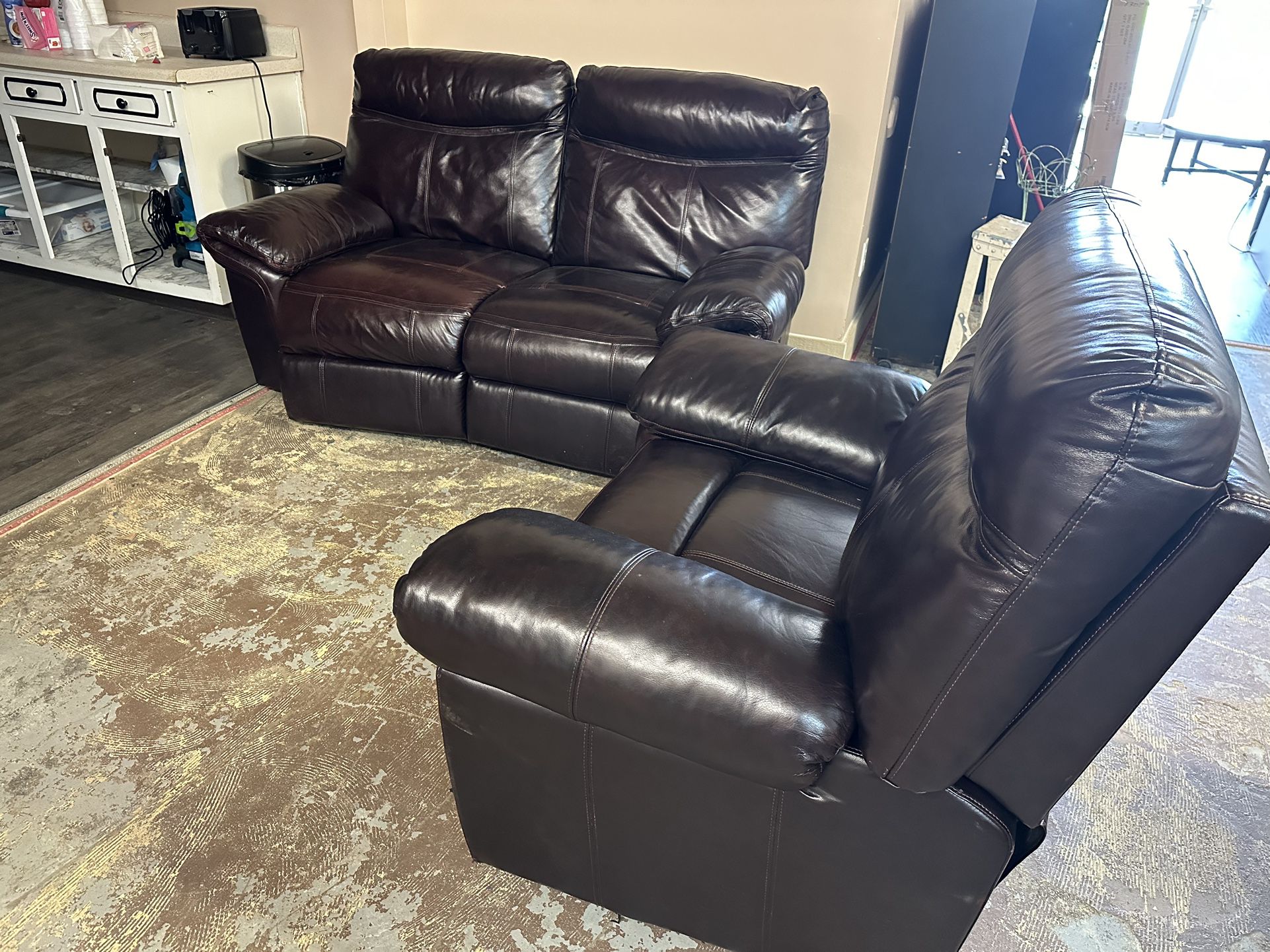 LEATHER ELECTRIC RECLINER SIFA AND CHAIR