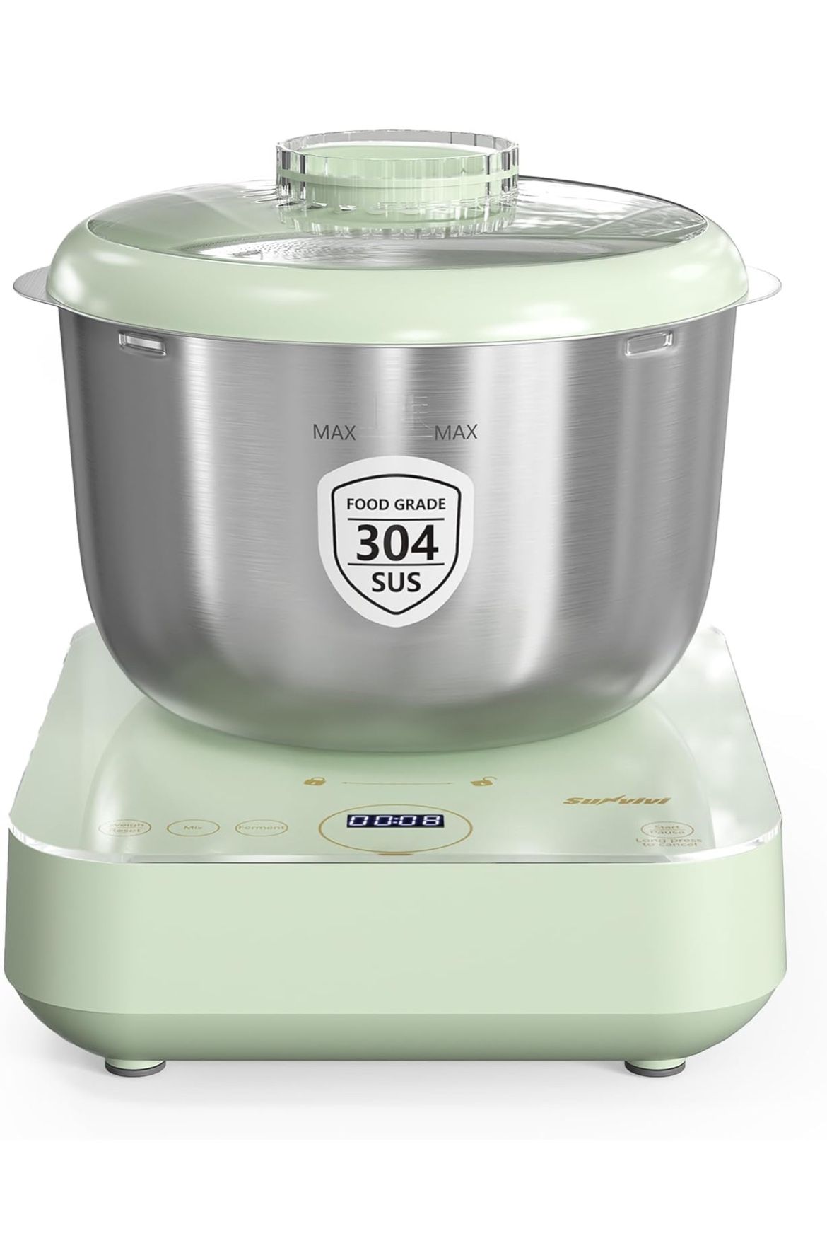 Sunvivi Electric Dough Maker - 5.2QT Mixer with Weighing & Ferment Functions - New!