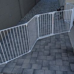 8 Panel Baby Gate Dog Gate Freestanding With Door