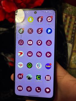 Android Smartphone with Cracked Screen