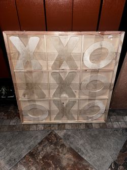 Tic Tac Toe Wood Game 