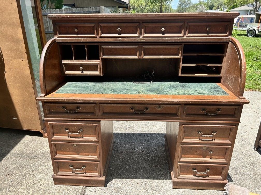 Vintage Roll Top Desk