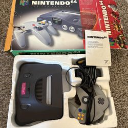 Nintendo 64 in box