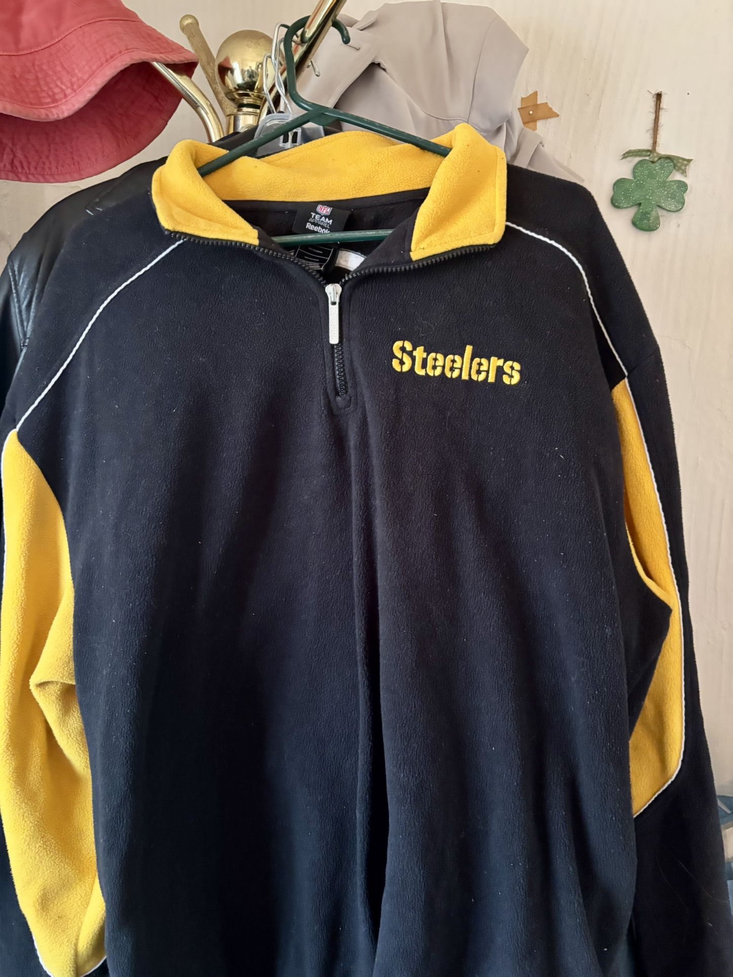 Pittsburgh Steeler NFL Reebok Apparel Half-Zip Size 2xlZe 2xl