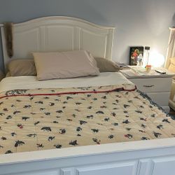 2 Full IKEA Beds And One Night Stand In Good Conditions Mattress And Bedding Not Included 