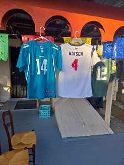 3 official NFL JERSEYS 2 LARGE 1 MED.