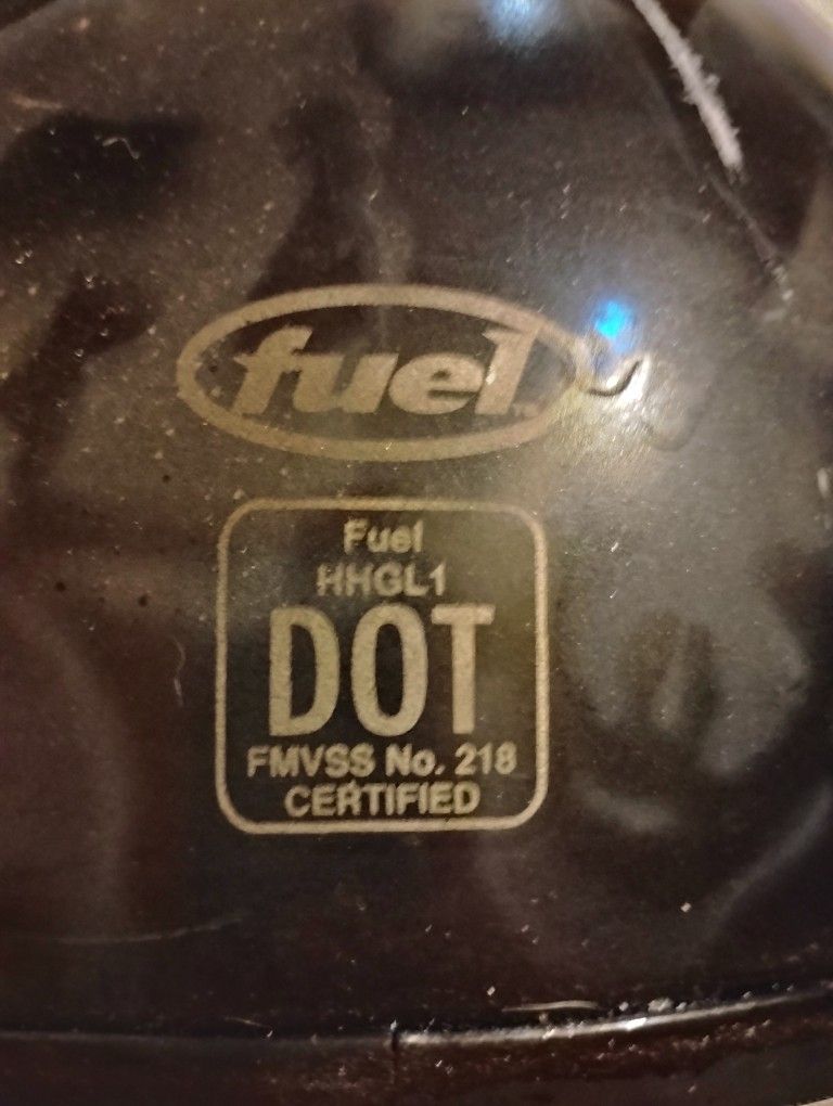 Fuel Half Helmet W/ Custom Skull/Spider Web Paint