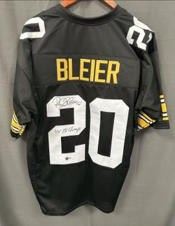 Rocky Bleier Signed Steelers Jersey