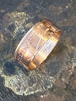 Copper coin Ring