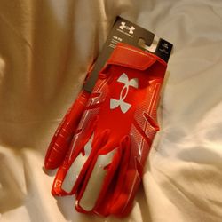 Red White Black Under Armour Gloves S M L Sizes 