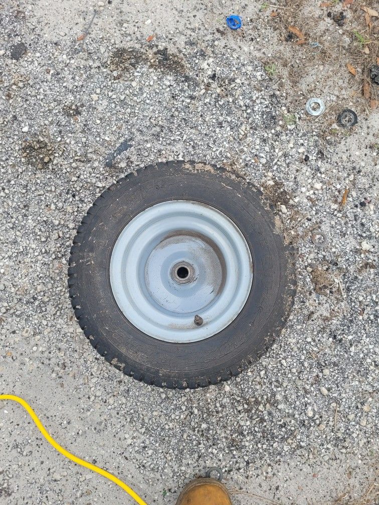 ((READ AD))(($20 EACH))((16x6.5x8 Front Craftsman/husqvarna/johndeere  Wheel)) Riding Mower 