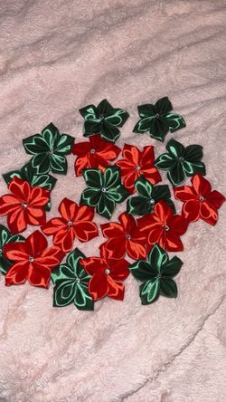 Christmas Ribbon Plumerias