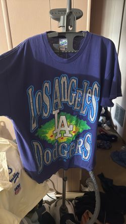 Glitter Writting Vintage dodger Shirt Size Large/xl