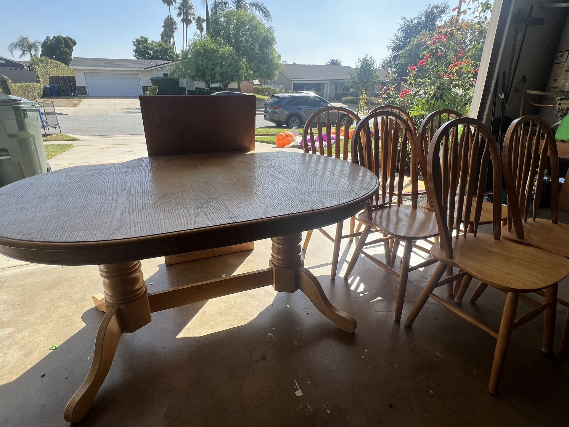 Wood Dining Table With Chairs