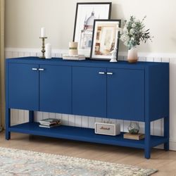 60” Blue Entryway Console Table with Ample StorageSuitable  [NEW]