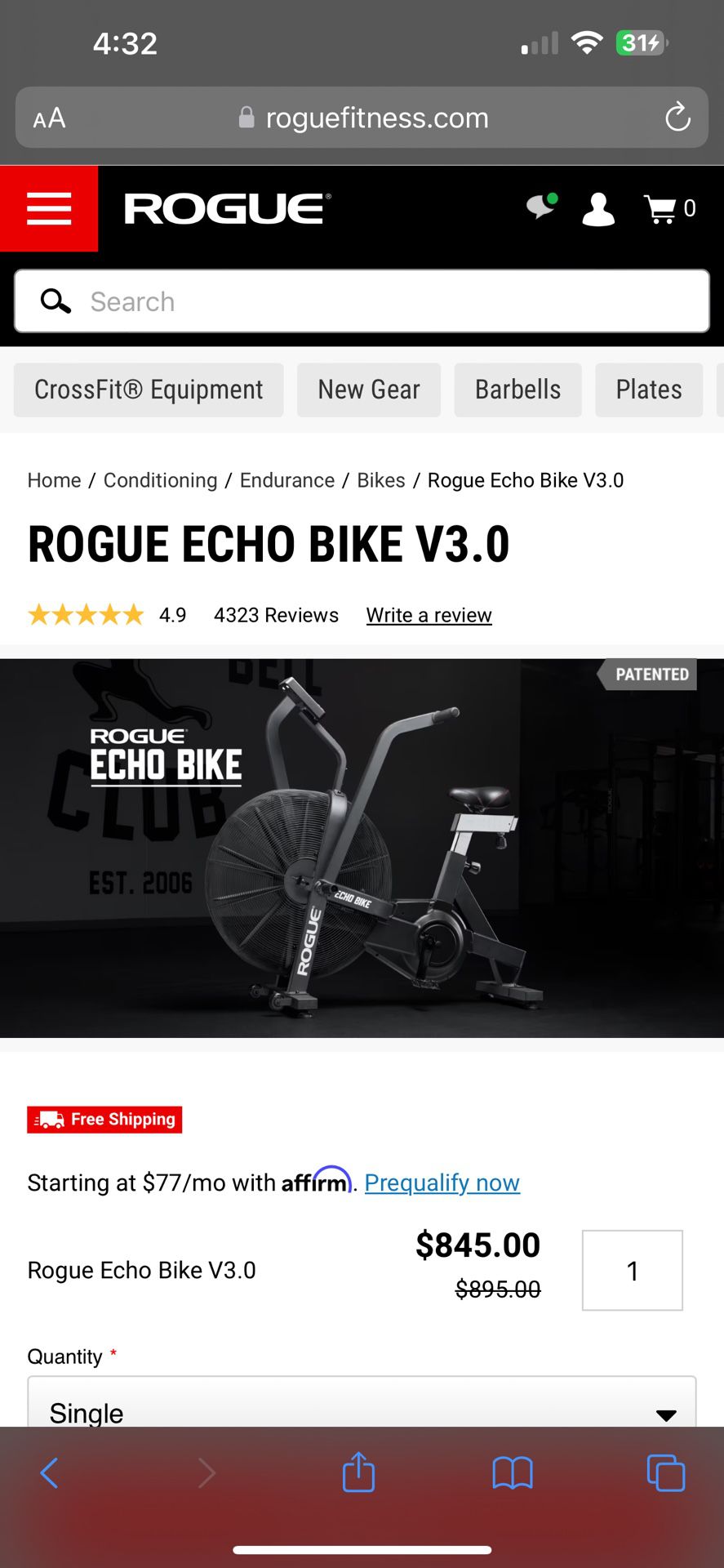 Rouge Echo Bike V3.0 