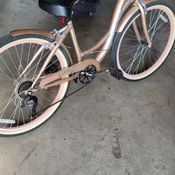 New 26" Rose Gold 7 Speed Beach Cruiser New 