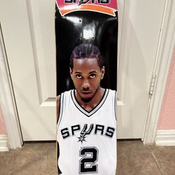 San Antonio Spurs NEW Skateboard Deck Sealed “Kawhi#2