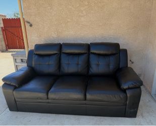Black 3-Seater Couch / Sofa