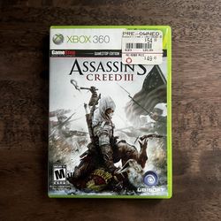 Microsoft Xbox 360 X360 Assassin’s Creed III Video Game