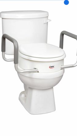 CAREX TOILET SEAT ELEVATOR WITH HANDLES - FOR STANDARD TOILET SEATS