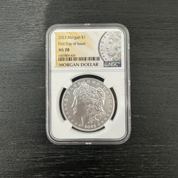 2023 Morgan First Day of Issue $1 MS 70