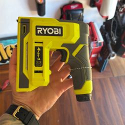 RYOBIUSB Lithium Cordless Craft 4-​in-​1 Stapler/​Nailer Kit with 3.​0 Ah Battery and Chargi