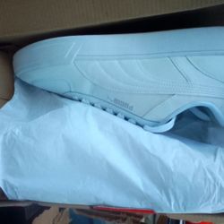 Brand New All White With Grey Puma Writing. 