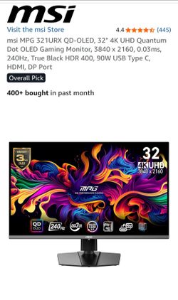 MSI 32 inch 4K 240hz OLED gaming monitor