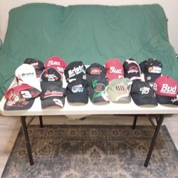 COLLECTION OF RACING HATS.  ONLY $5 PER HAT!