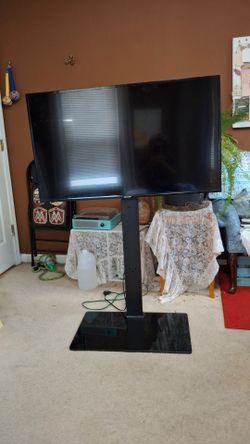 43" Sharp 4K Smart TV with Swivel Floor Mount Stand & Remote