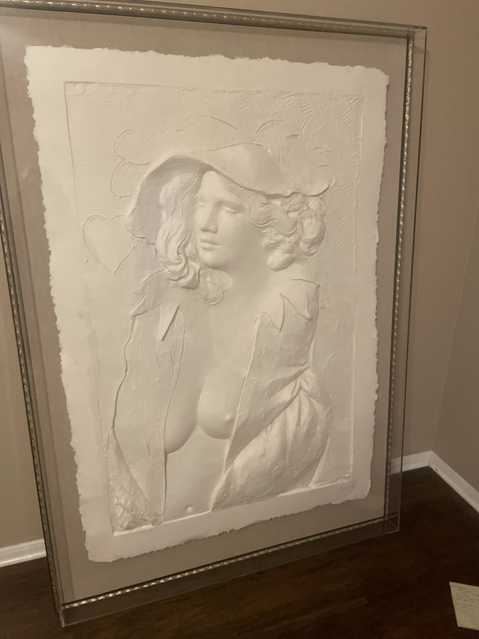 Frank Gallo Original naked breast sculpture