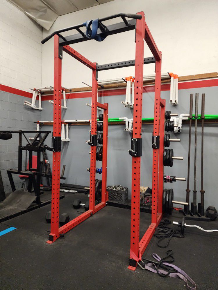 ETE 9ft Tall Squat Rack Gym Equipment Exercise Fitness