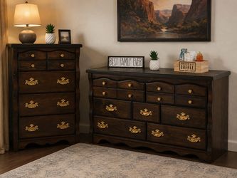 Rustic Matching Dresser Set $725-OBO, Solid Wood