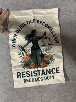 When Injustice Becomes Law Resistance Becomes Duty Fabric Banner