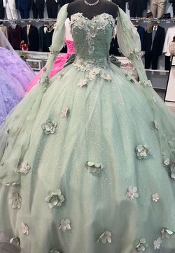 Sage Green Quinceñera Dress