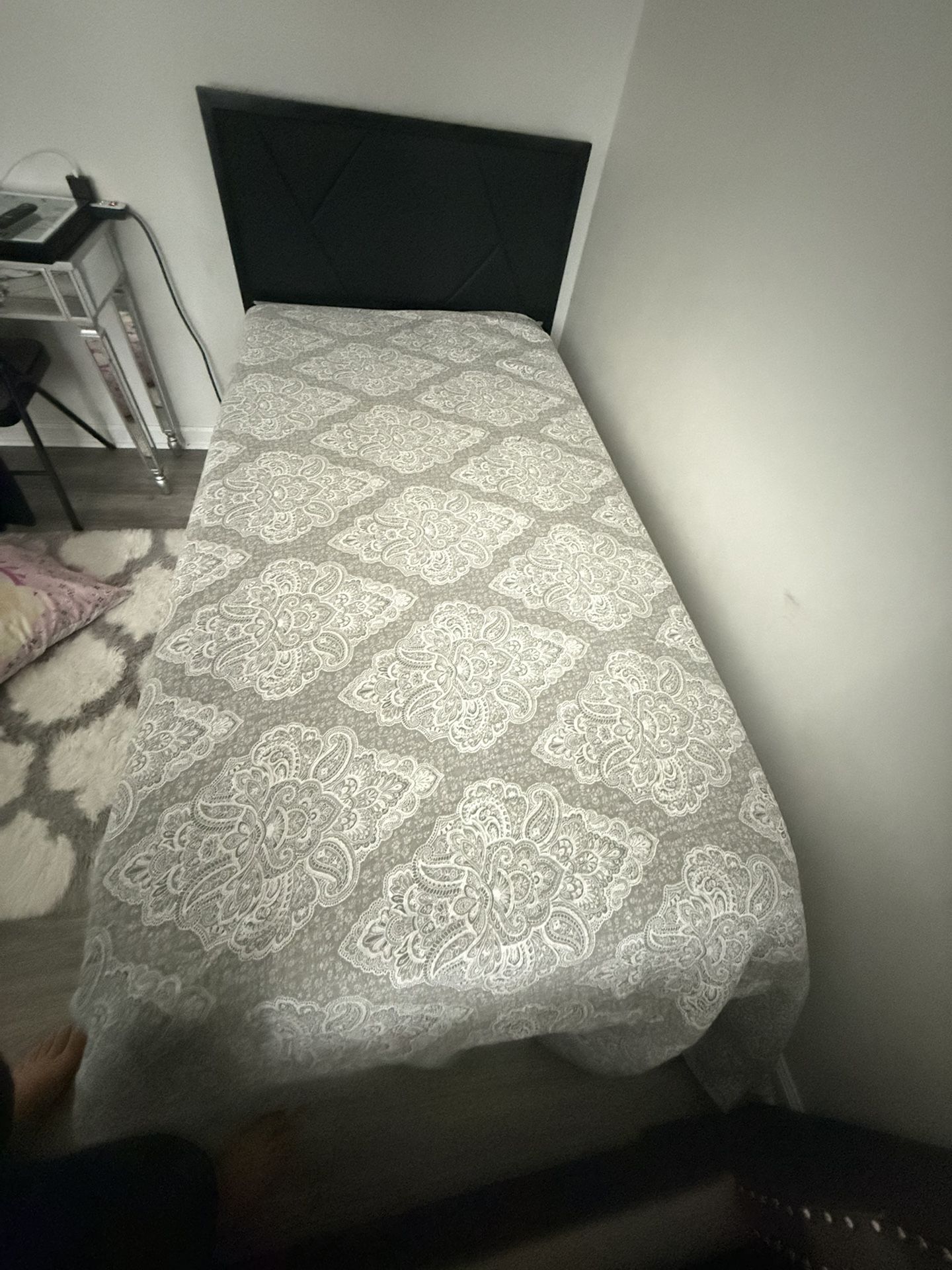 Twin Bed with Mattress