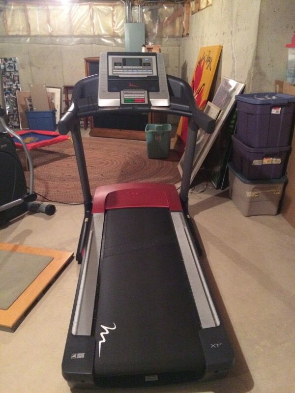 Epic Freemotion XTr model # SFTL18909.2 Treadmill. Owners manual. Track is 60x20. Incline up to 12%. 34 built in workout programs, heart monitoring,