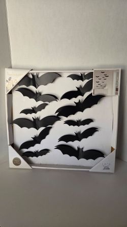 Metal Bat Wall Decor Set