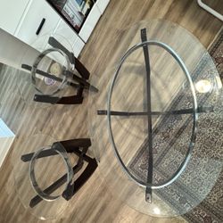 Glass Coffee Table Set (3-Piece) – $170 OBO