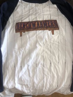 2 Benchwarmers baseball tees L and M