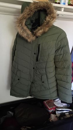 Swiss Tech 1X 16W - 18W Women's Green Puffer Jacket with Hood
