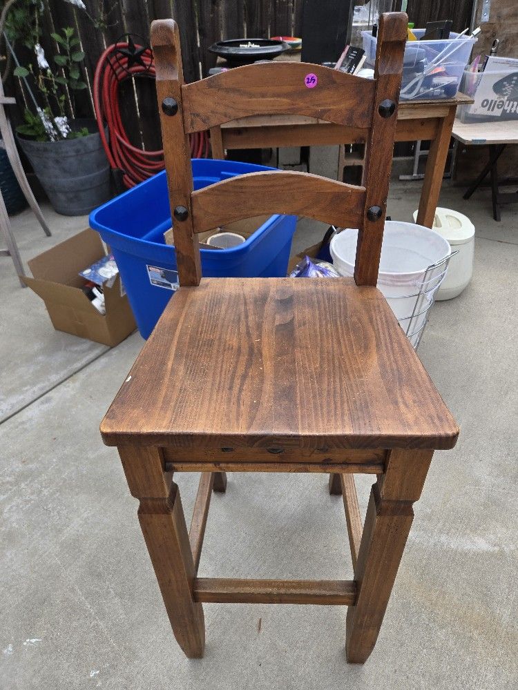 Wood Bar Stool