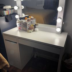 Led Vanity Mirror and desk