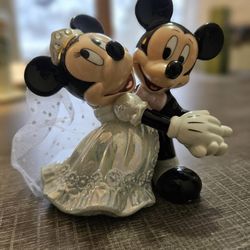 Mickey And Minnie Mouse Wedding Figurine