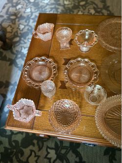 ✨ Vintage Pink Depression Glass Lot – Beautiful Curated Collection ✨