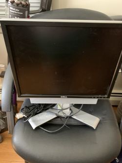20” Dell Adjustable monitor with speakers and cable and keyboard
