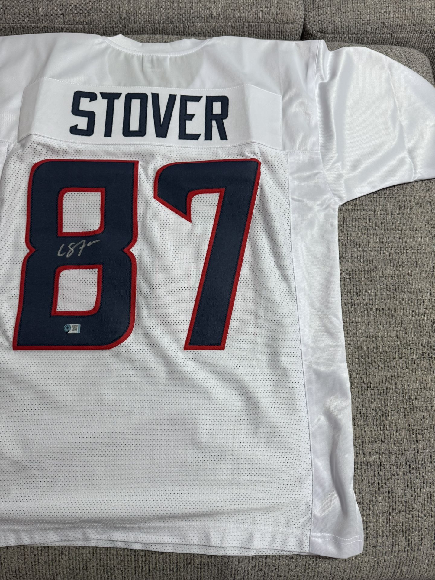 Cade Stover Signed Autograph Custom Jersey - Metabilia Coa - Houston Texans